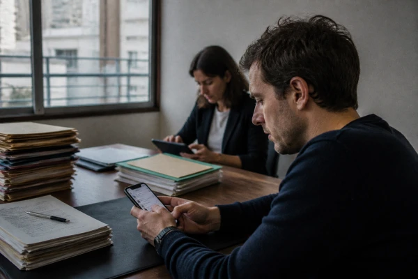 Constat de SMS, messages et publications sur les réseaux sociaux à Issy-les-Moulineaux