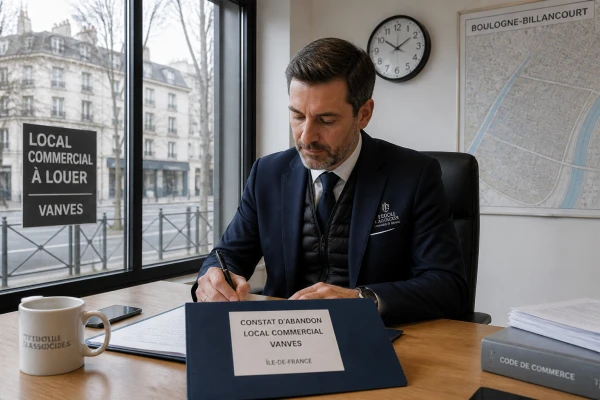 Huissier de justice pour un constat d'abandon de locaux commerciaux Vanves